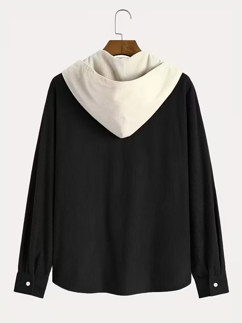 Two-Tone Patchwork Knitted Sweater – Beige & Ivory