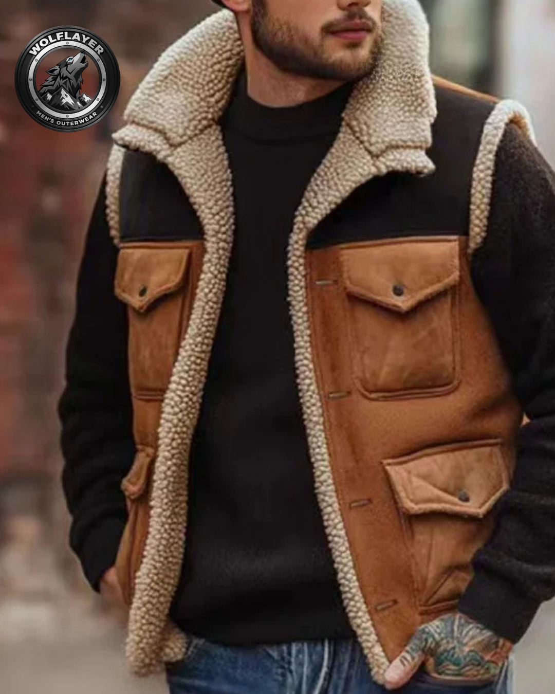 Retro Men's Zipper Vest Jacket 2025