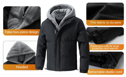 Winter Windproof Men's Faux Jacket