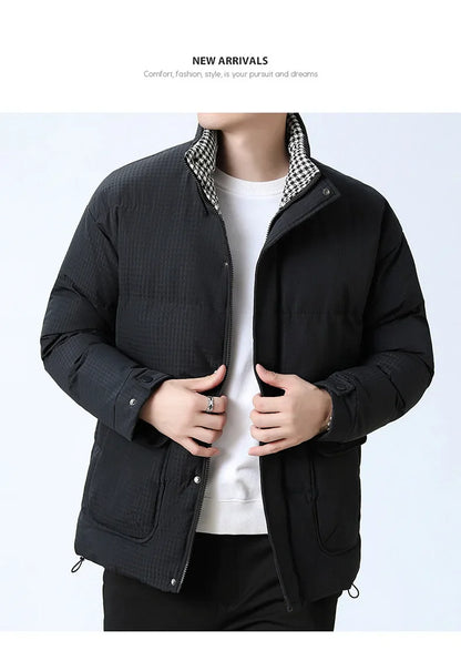 Men’s Large Size Winter Jacket – Warm & Classic