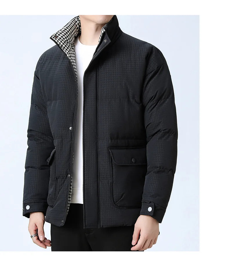 Men’s Large Size Winter Jacket – Warm & Classic