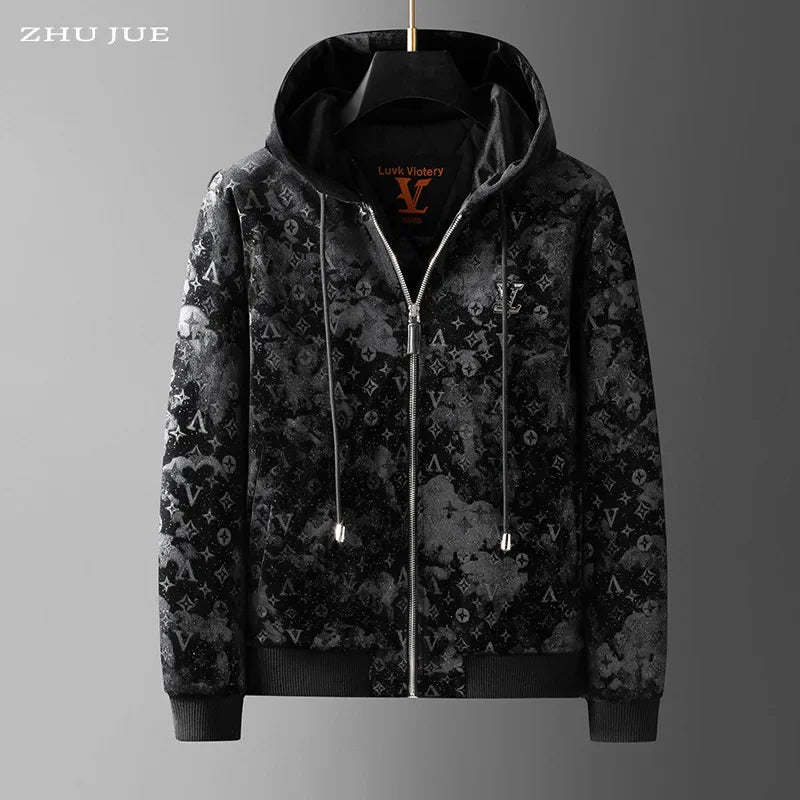 Thickened Velvet Jacket for Men – Korean Style Winter