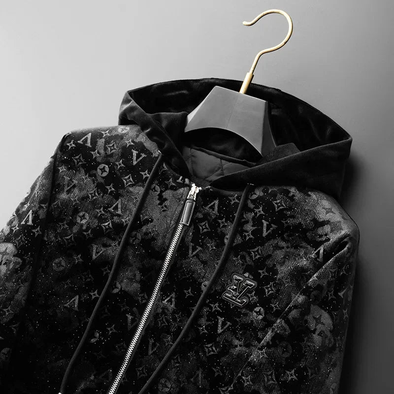 Thickened Velvet Jacket for Men – Korean Style Winter