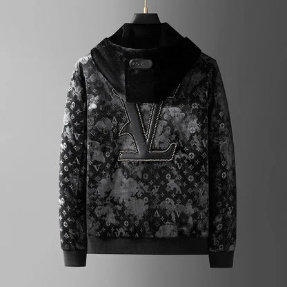 Thickened Velvet Jacket for Men – Korean Style Winter