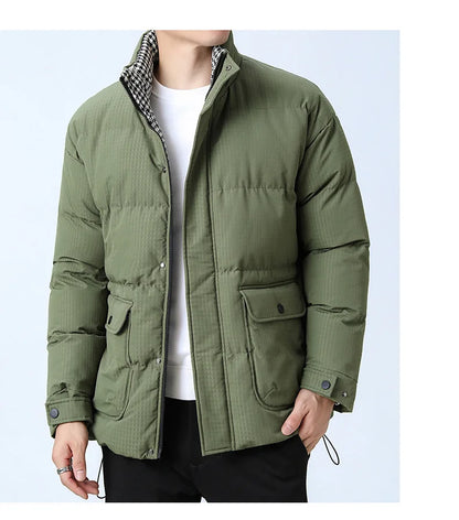 Men’s Large Size Winter Jacket – Warm & Classic
