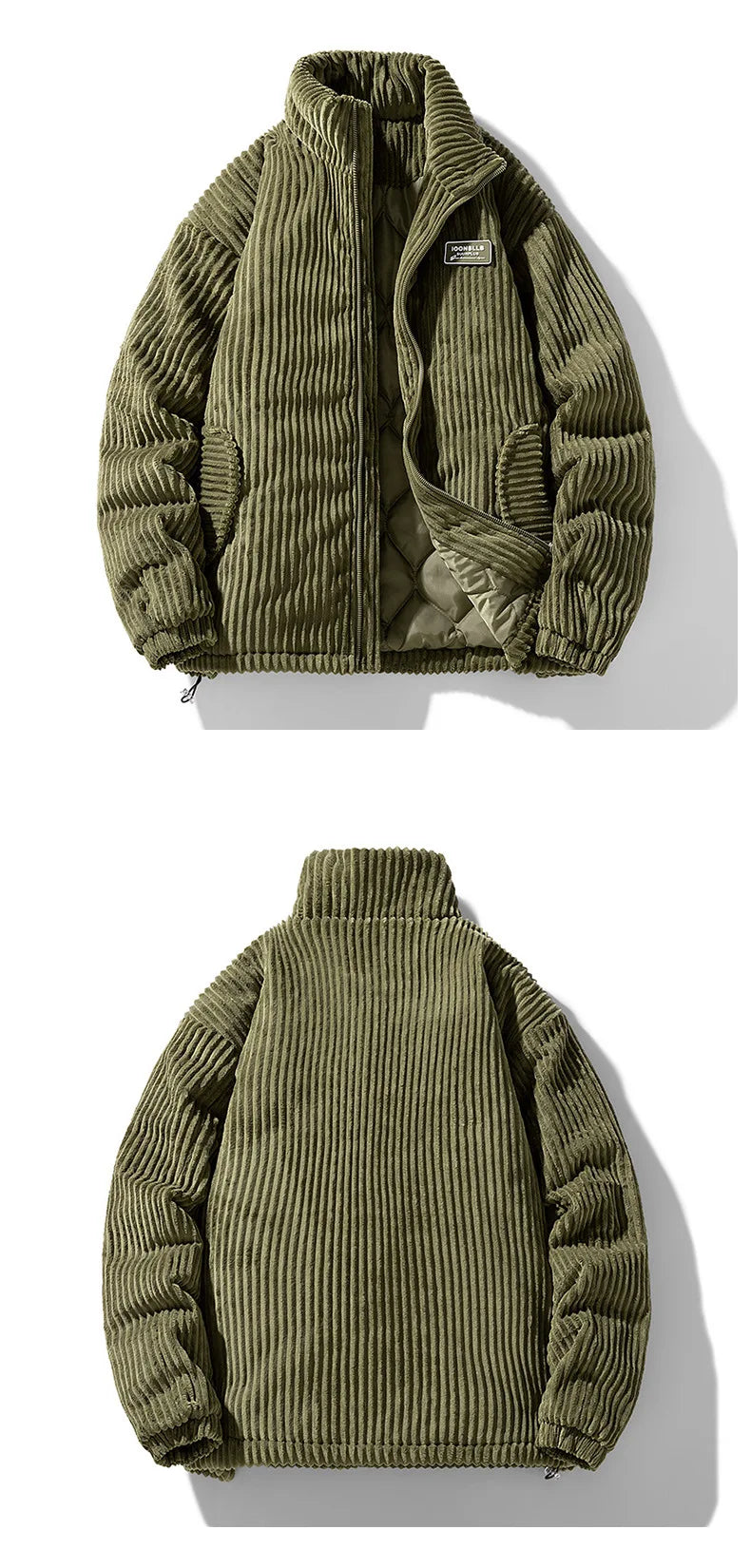 Unisex Thick Warm Winter Jacket – Trendy Collar Workwear Coat