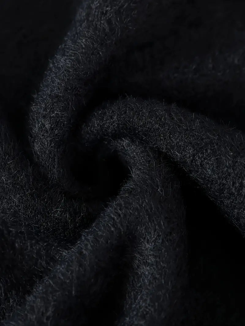 Deer Embroidered Knitted Sweater – Cream & Gray